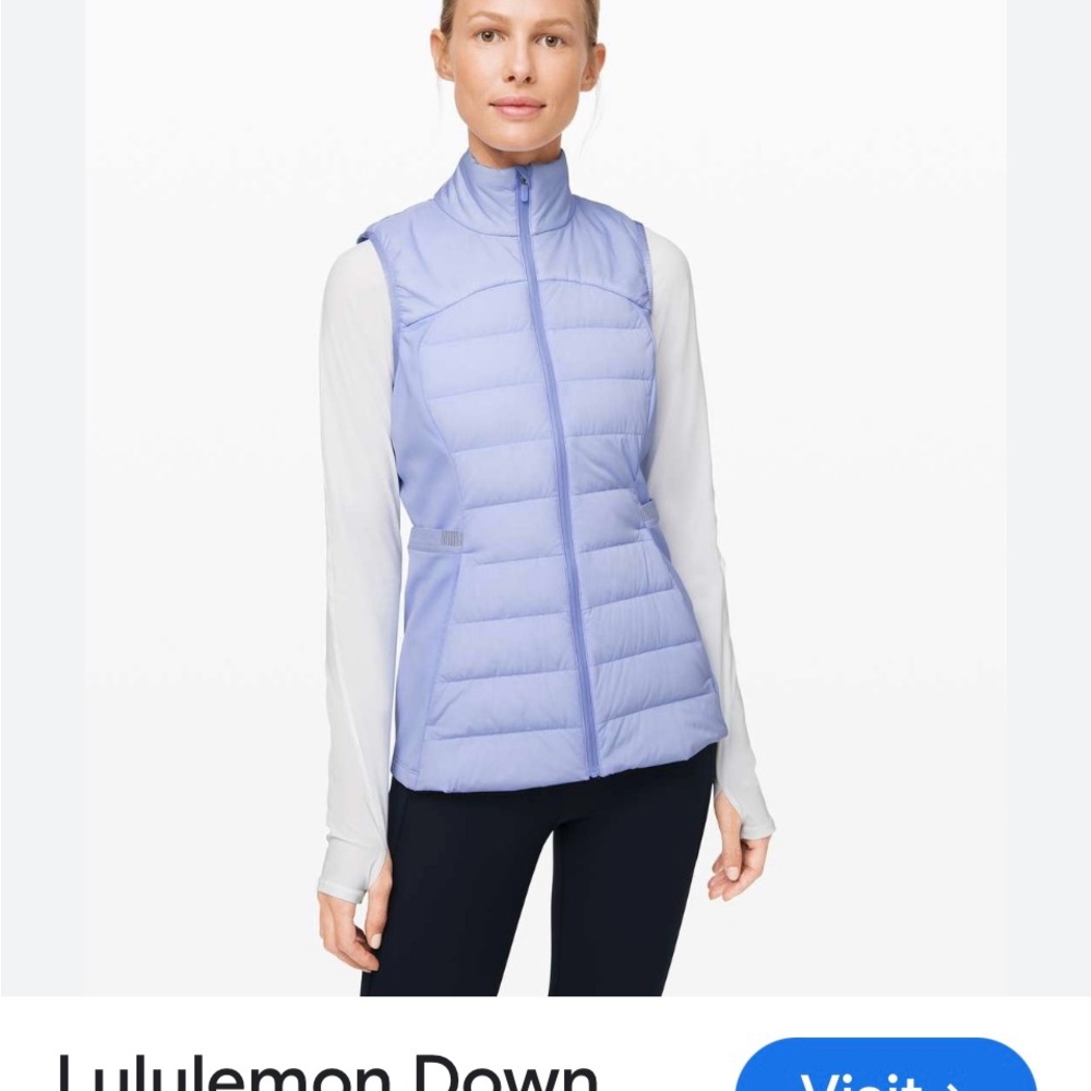 Lulu Lemon Women's Down for
It All Vest .. Light lilac color - Picture 3 of 16